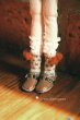 Photo2: Brown dot pompom socks (2)