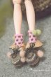 Photo2: Pink dot pompom socks (2)