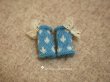 Photo1: blue drop dot lace bowknot leg warmers (1)