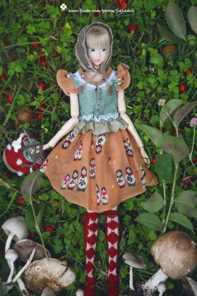 Photo4: Bowknots stocking socks in red (4)