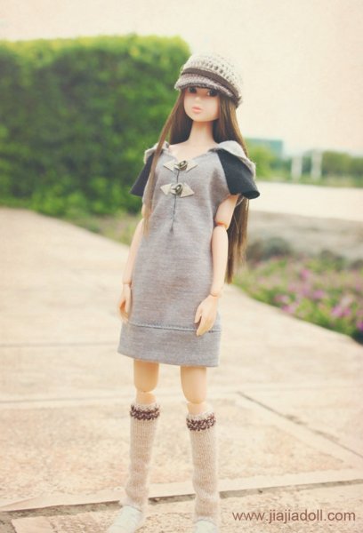 Photo3: cream stripe leg warmers (3)