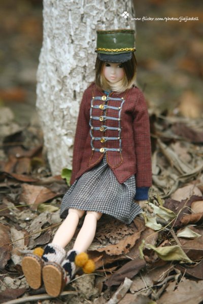 Photo4: black checked pompom socks (4)