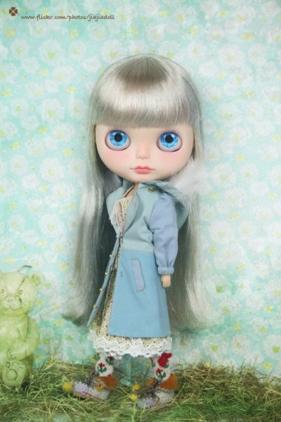 Photo3: light blue flower bowknot socks (3)