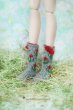 Photo2: grey flower bowknot socks (2)