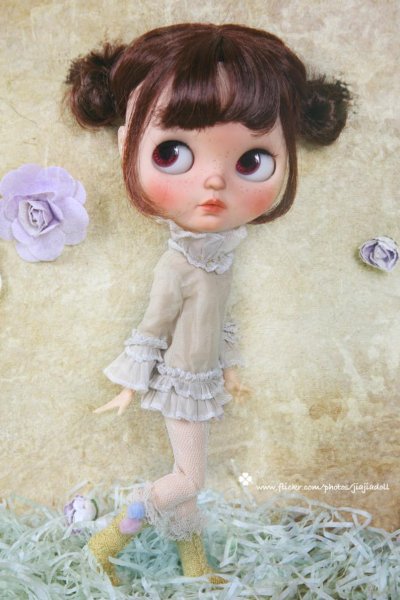 Photo4: Flowers First love shinning yellow twist pompom socks (4)