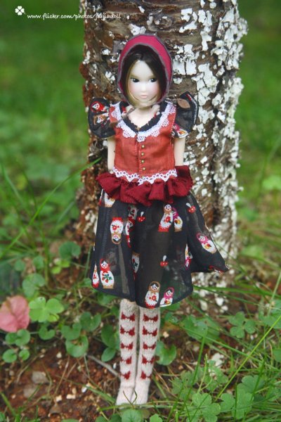 Photo5: Bowknots stocking socks in cream white (5)