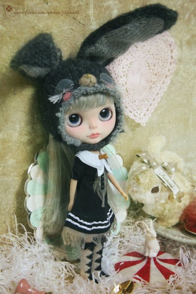 Photo3: black and white prismatic checked layered socks(of sailor suit set) (3)