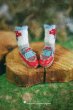 Photo4: coffee red mushroom socks (of imited Rabbit Set) (4)