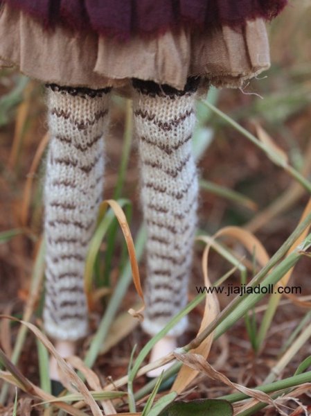 Photo2: white waves overknee leg warmers (2)