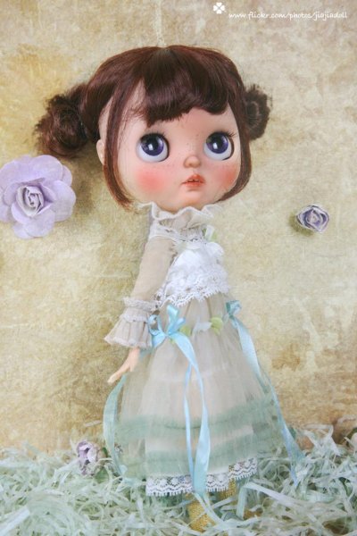 Photo5: Flowers First love shinning yellow twist pompom socks (5)