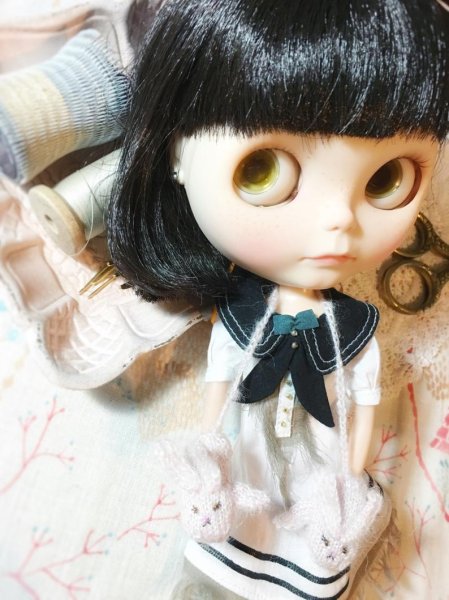 Photo2: bunny mittens gloves (2)