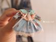 Photo10: 1:12 miniature art works spring summer flower dress in pink blue (10)