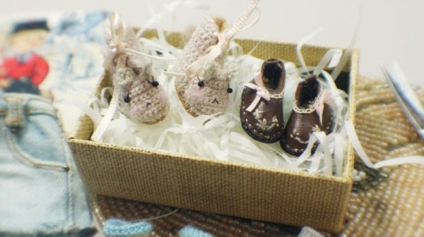 Photo13: 1:12 scare Bunny or Bear Hand Knited boots (13)