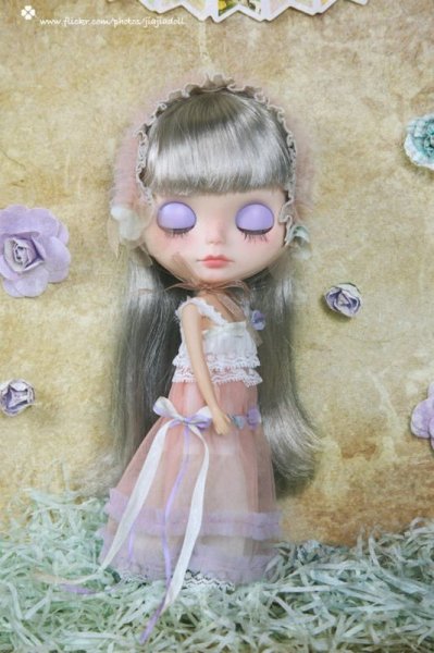 Photo1: light pink and violet dress ( Flowers First Love) (1)