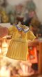 Photo1: 1:12 scare yellow classic dress (of Alice set) (1)