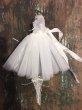 Photo7: 2 pieces ribbon lace Long Ballet dress in white (7)