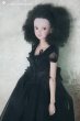 Photo3: 2 pieces ribbon lace Long Ballet dress in black (3)