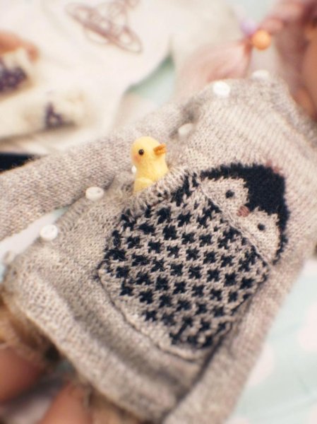 Photo7:  Cute Animals - Penguin sweater in grey (7)