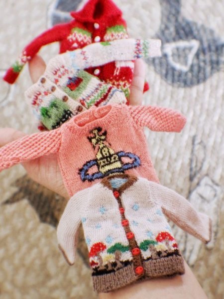 Photo3: Vivienne Westwood colored orb sweater in pink (3)