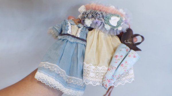 Photo6: coffee leather bird bag of(Forest Girl Set) (6)