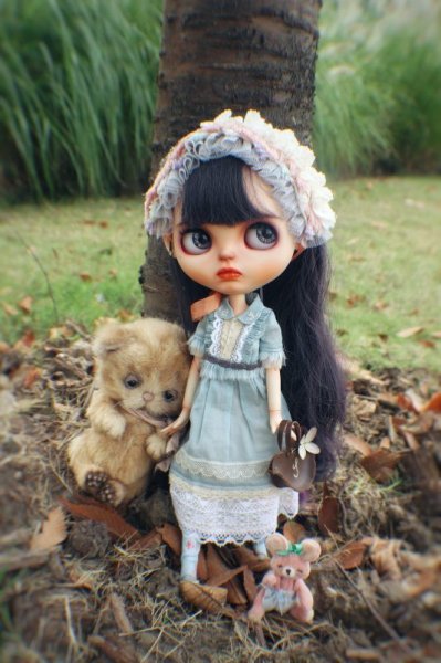 Photo3: coffee leather bird bag of(Forest Girl Set) (3)