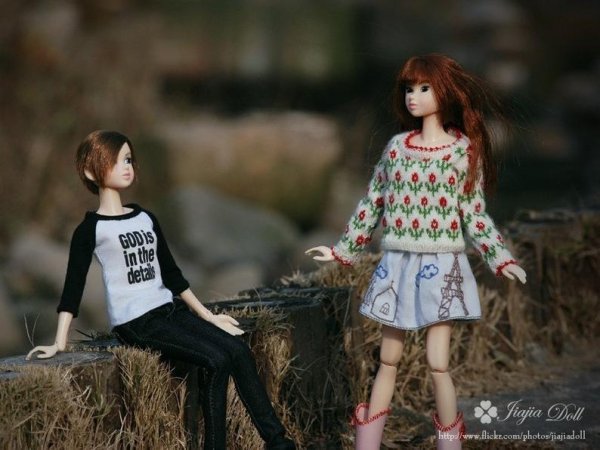 Photo2: red flower sweater (2)