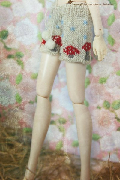 Photo4: mushroom shorts in cream (4)