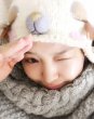 Photo3: sleeping bunny hat in white for Adult (3)