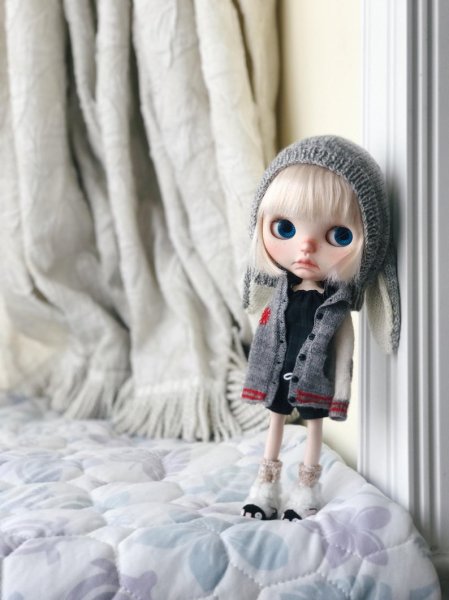 Photo5:  baseball cardigan in grey (5)
