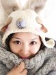 Photo5: sleeping bunny hat in white for Adult (5)
