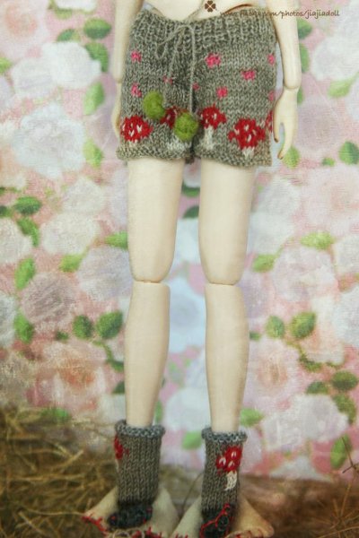 Photo3: mushroom shorts in camel (3)