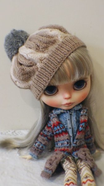 Photo7: camel meat dumpling pompom hat (7)