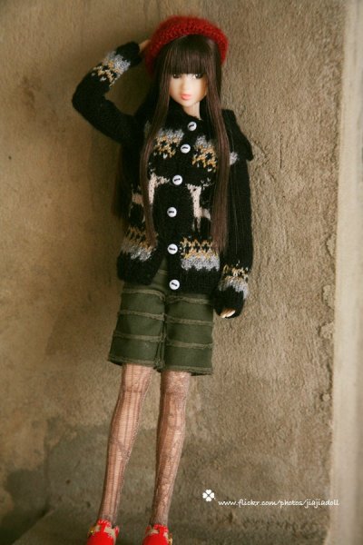 Photo2: black deer sweater (2)