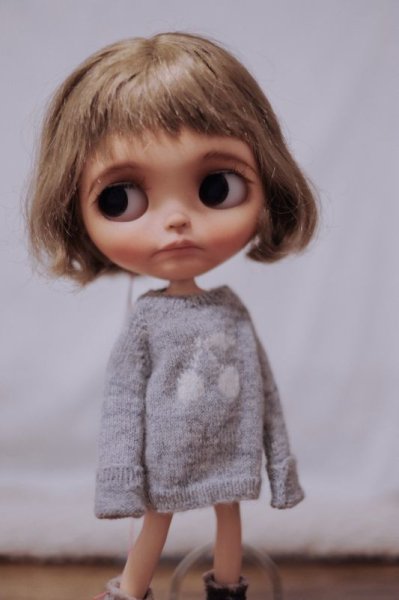 Photo6: grey cherry sweater (6)