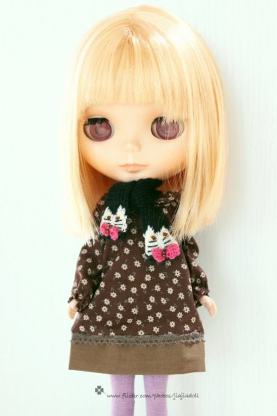 Photo4: black kitty scarf (4)