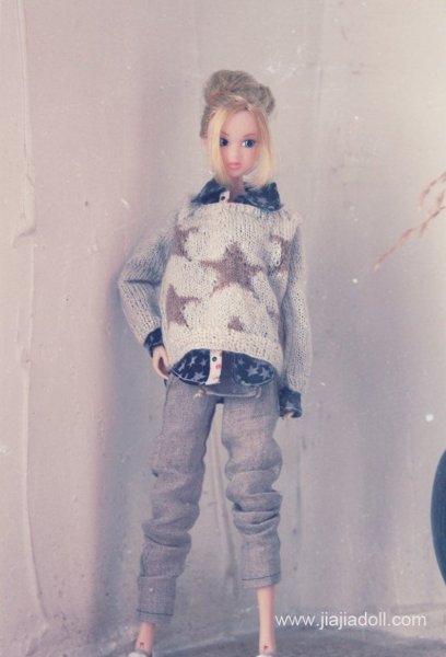 Photo3: stars sweater in white (3)