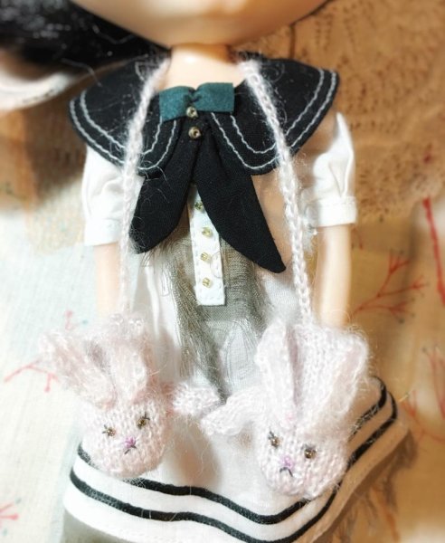 Photo4: bunny mittens gloves (4)