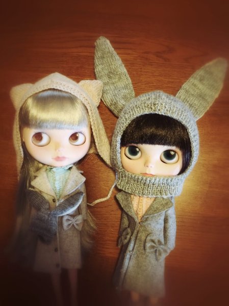 Photo2: bunny and kitty hat (2)