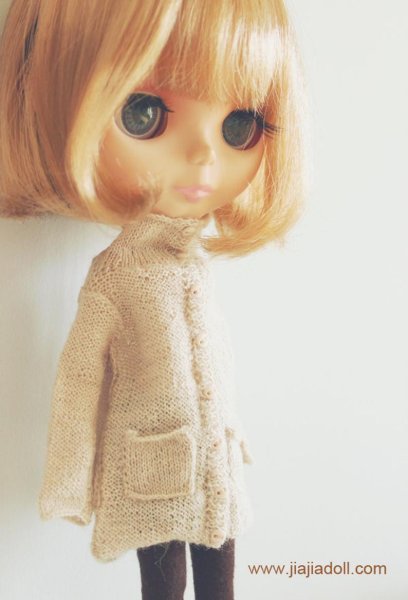 Photo3: pocket long sweater in cream (3)
