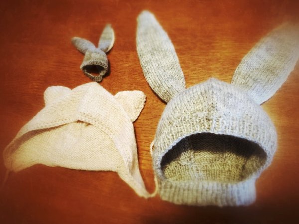 Photo5: bunny and kitty hat (5)