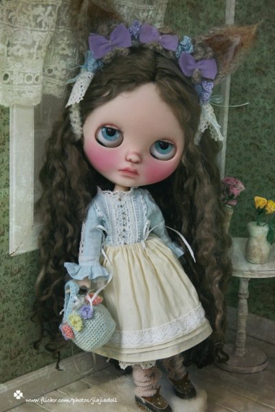 Photo4: twist camel lace bowknots leg warmers (of squirrel set) (4)