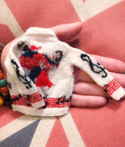 Photo5: vintage style dancing and music sweater (5)