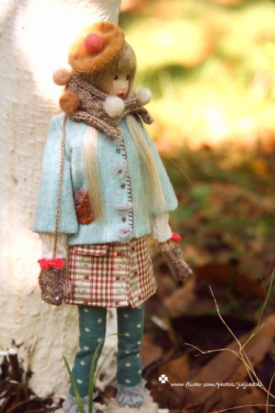 Photo5: camel twist bowknot gloves (5)