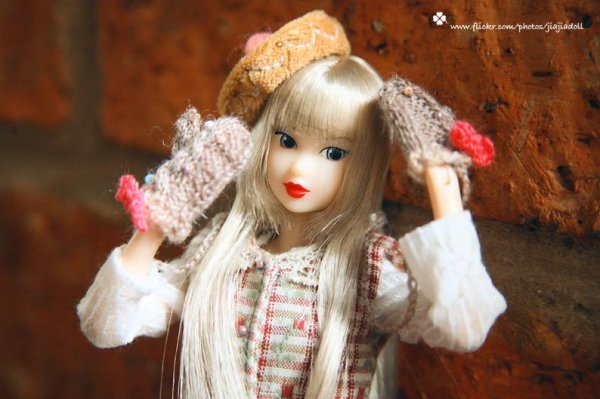 Photo2: camel twist bowknot gloves (2)