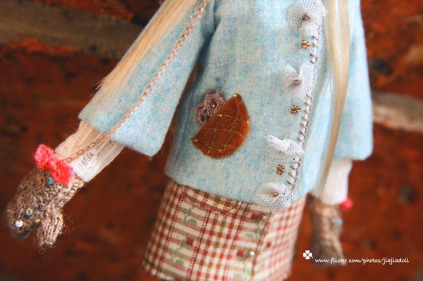 Photo3: camel twist bowknot gloves (3)