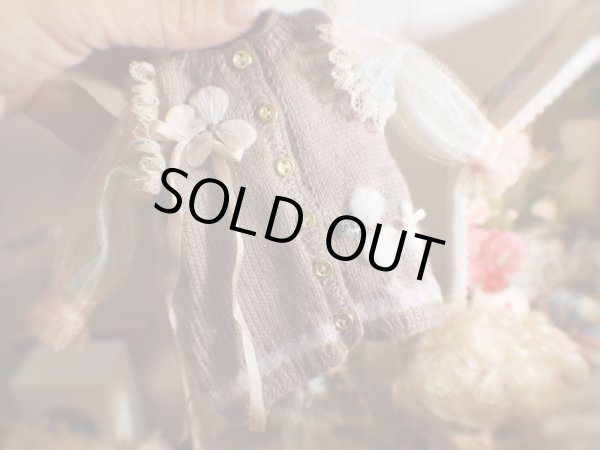 Photo3:  Cute Animals - poodle dog sweater in camel (3)