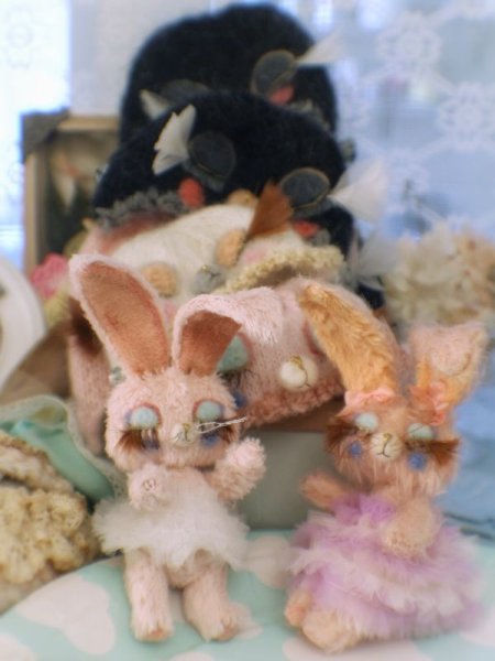 Photo15: Sleeping Bunny in soft pink (15)