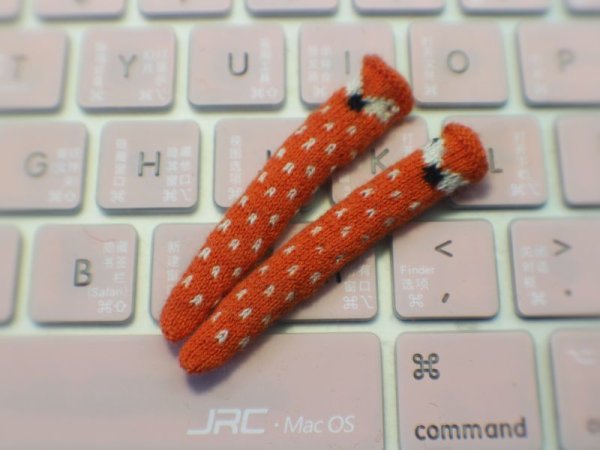 Photo6: Fox stockings in orange (6)