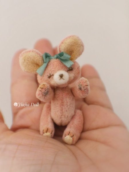 Photo3: smile pink little bear (3)