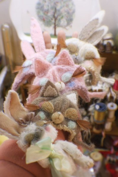 Photo7: sleeping kitty hat in mint (7)